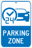 24 Hour Parking Zone - Sign Wise