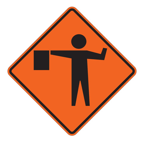 Flagger Ahead W20-7 - Sign Wise