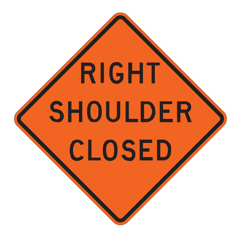 Right/Left Shoulder Closed W21-5A - Sign Wise