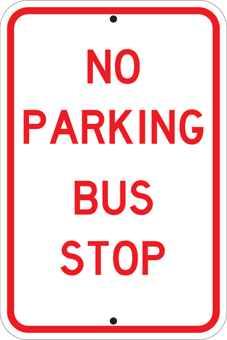 No Parking Bus Stop - Sign Wise
