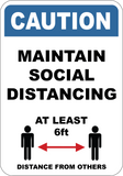 Maintain Social Distancing - Sign Wise