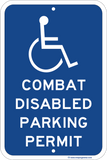 Combat Disabled Parking Permit - Sign Wise