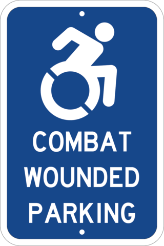 Combat Wounded Veteran Parking - Sign Wise