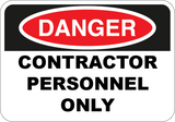 Contractor Personnel Only - Sign Wise