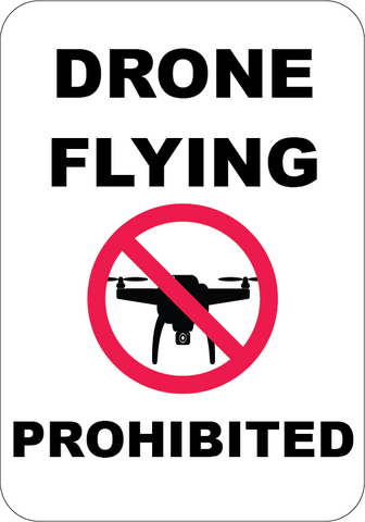 Drone Flying Prohibited - Sign Wise