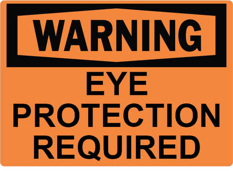 Eye Protection Required - Sign Wise