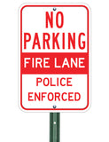 Fire Lane - Police Enforced - Sign Wise
