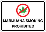 Marijuana Smoking Prohibited - Sign Wise