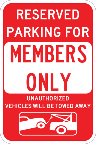 Members Only Parking - Sign Wise