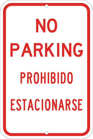 No Parking English/Spanish - Sign Wise