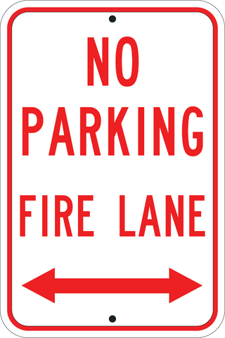Fire Lane Arrows - Sign Wise