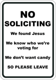 No Soliciting Please Go Away - Sign Wise