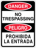 Danger No Trespassing - Sign Wise