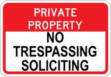 No Trespassing & Soliciting - Sign Wise