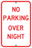 No Parking Overnight - Sign Wise