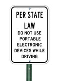 Per State Law - No Texting - Sign Wise