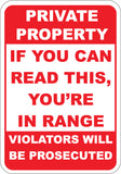 If You Can Read This, You're In Range