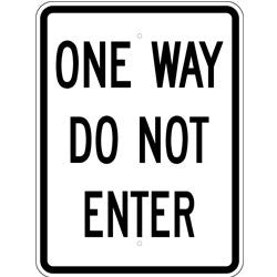 One Way Do Not Enter - Sign Wise