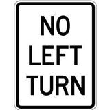 No Left Turn - Sign Wise