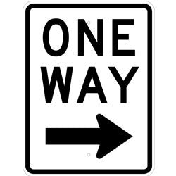 One Way Right Arrow - Sign Wise
