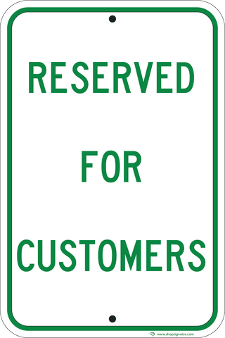 Reserved For Customers - Sign Wise