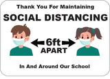 Thank you for Social Distance In Our School