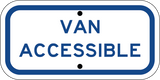 Blue Van Accessible 6"x12" - Sign Wise