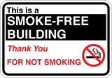 This is a Smoke-Free Building - Sign Wise