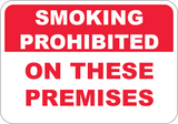 No Smoking On These Premises - Sign Wise