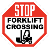 Stop Forklift Crossing - Sign Wise